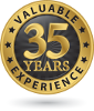 Over 35 years experience