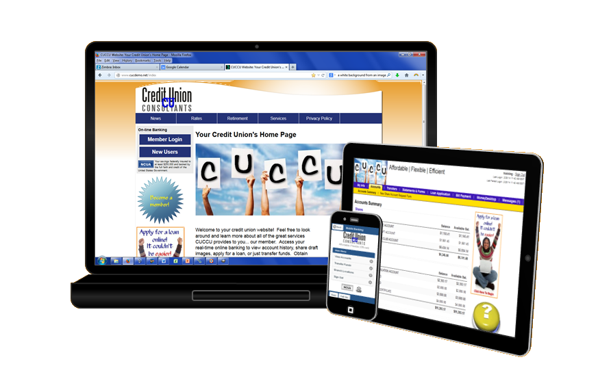 Online and Mobile banking with any device